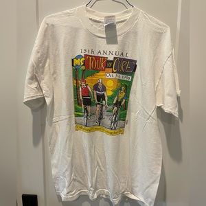 Vintage 1998 MS Tour for a Cure graphic tee SZ XL